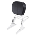 Chrome Sissy Bar Backrest Luggage Rack Fit For Harley Softail Fatboy Flstf 84-17