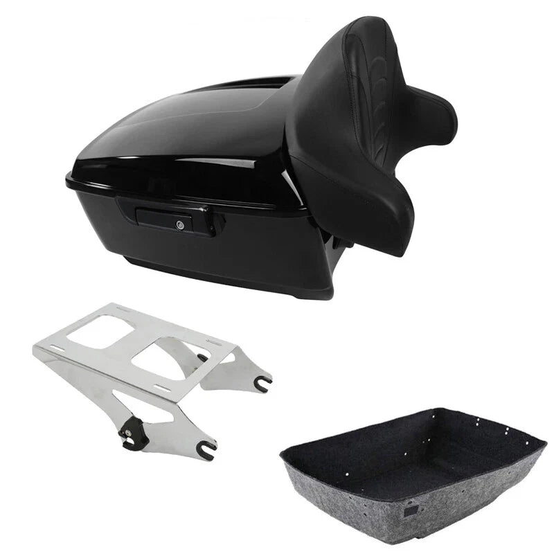 King Trunk Backrest Mount Fit For Harley Touring Cvo Street Road Glide 2014-2026