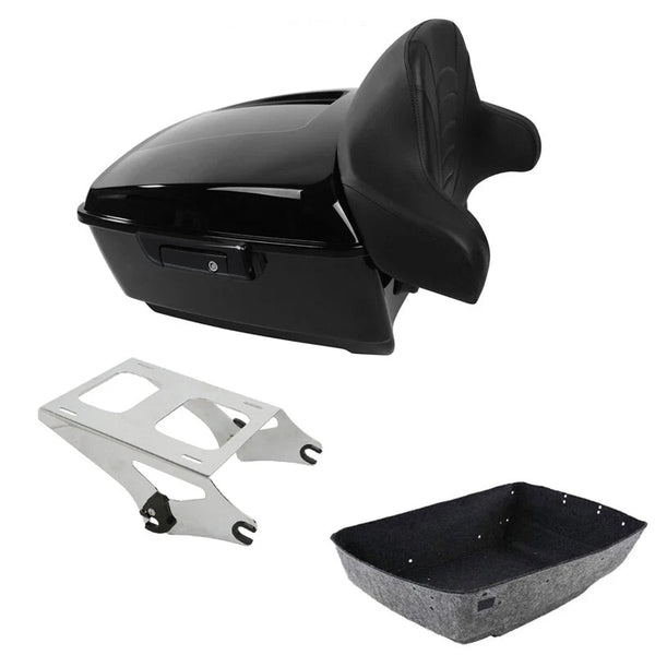 King Trunk Backrest Mount Fit For Harley Touring Cvo Street Road Glide 2014-2026