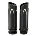1'' 25mm CNC Electric Handle Bar Grips Fit For Harley Electra Street Glide Black