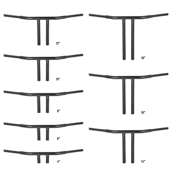 4"/6"/8"/10"/12'' /14''/16''/18''Rise T-Bars Handlebar Fit For Harley Dyna