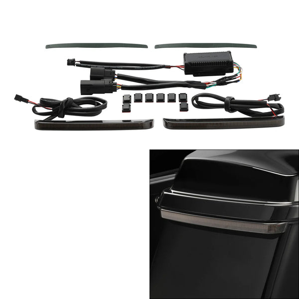 LED Saddlebags Run Brake Turn Signals Lights Fit For Harley Street Glide 14-2023