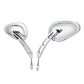 Chrome Rear-View Mirrors Fit For Harley Road Street Glide Sportster Dyna Softail