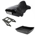 Chopped Trunk Backrest Pad Mounting Rack Fit For Harley Touring Models 2014-2026