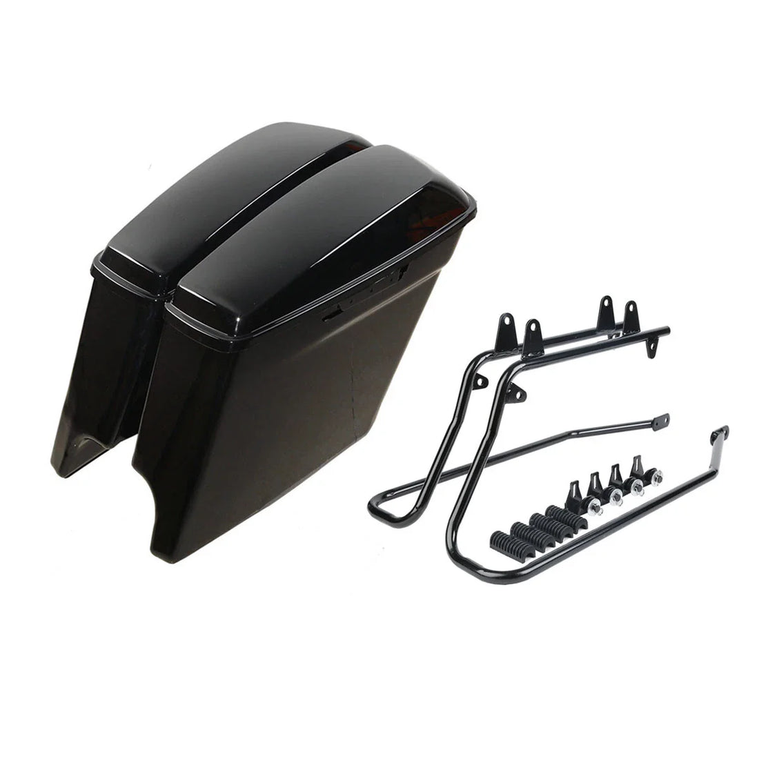 5" Stretched Hard Saddlebag Conversion Brackets Fit For Harley Softail 1984-2017