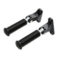 Black Rear Passenger Foot Pegs Fit For Harley Touring Road King Glide 1993-2025