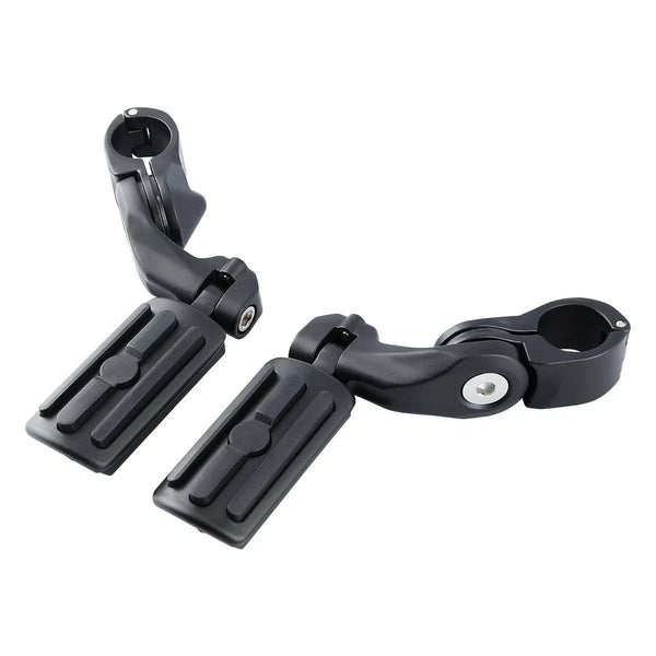 Matte Short Angled Adjustable Highway Peg Kit Fit For Harley Touring Road King