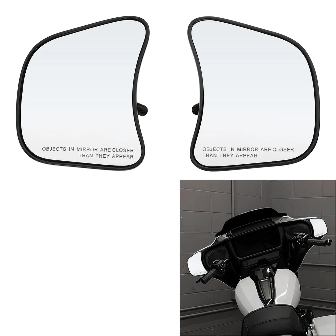 Batwing Fairing Mount Mirrors Fit For Harley Street Glide Flhx 2024-2026