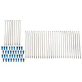 Tusk Motorcycle Spoke Kit - Rear 18" Silver Spoke/Blue Nipple For Sherco 450