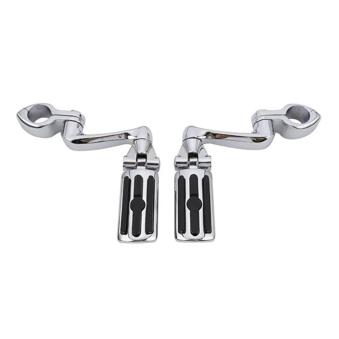 32mm Footpeg Peg 360 Adjustable Long Mount Kit 1 1/4" Highway Bar Fit For Harley