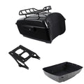 Black King Trunk Top Rack Mount Rack Fit For Harley Touring 14-Up