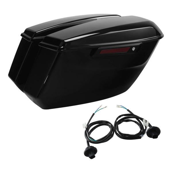 Hard Saddlebags Fit For Harley Touring Cvo Road Street Glide 2023-25 Vivid Black