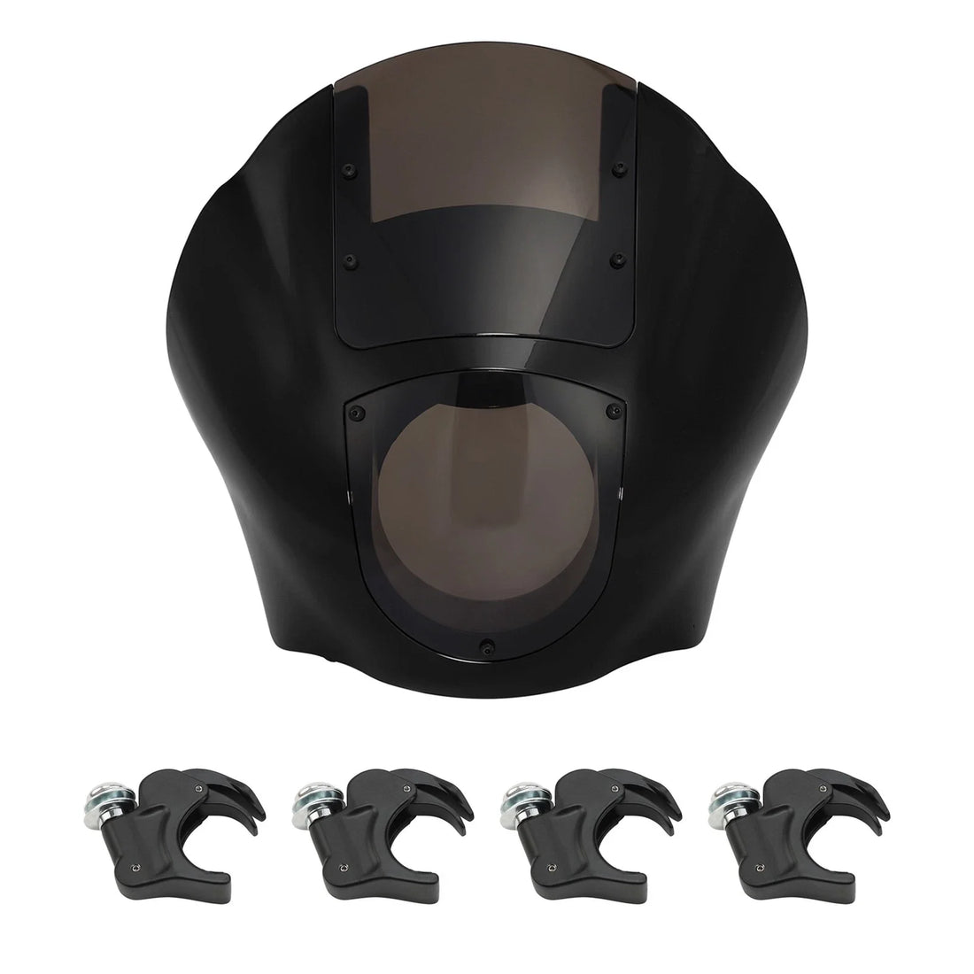 Quarter Headlight Fairing Windscreen 39mm Clamps Fit For Harley Sportster Dyna