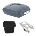 Chopped Trunk Backrest Mount Fit For Harley Street Glide 14-Up Gunship Gray