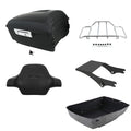 Matte King Trunk Backrest Rack Mount Fit For Harley Electra Glide 1997-2008