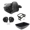 King Trunk Backrest Luggage Rack Speakers Mount Fit For Harley Touring 1997-2008