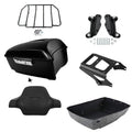 Matte King Trunk Backrest Mount Rack Docking Fit For Harley Road Glide 2009-2013