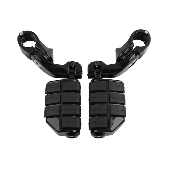 1.25" 32mm Adjustable 1-1/4'' Short Foot Peg Footrest Mount Clamps Engine Guards