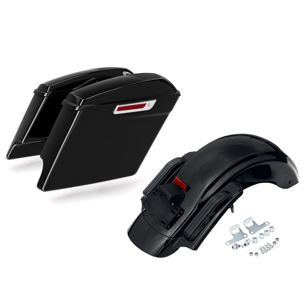 5'' Stretched Saddlebag 6x9 Speaker Lid Rear Fender Fit For Harley Touring 14-24