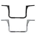 Chrome/Black 12" Ape Hanger 1 1/4" Handlebar Fit For Harley Street Glide 1982-24