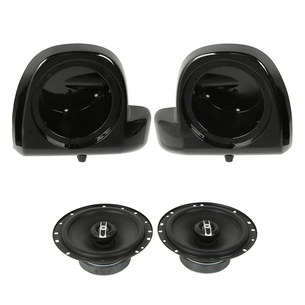 6.5" Audio Speakers Pods Boxes Fit For Harley Touring Lower Vented Fairing 14-24
