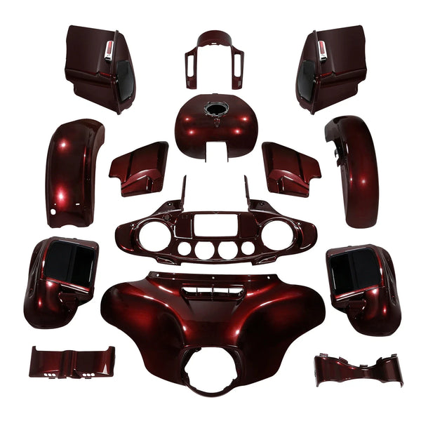 Fairings Bodywork Fit For Harley Cvo Street Glide 2018 2014-2024 Twisted Cherry