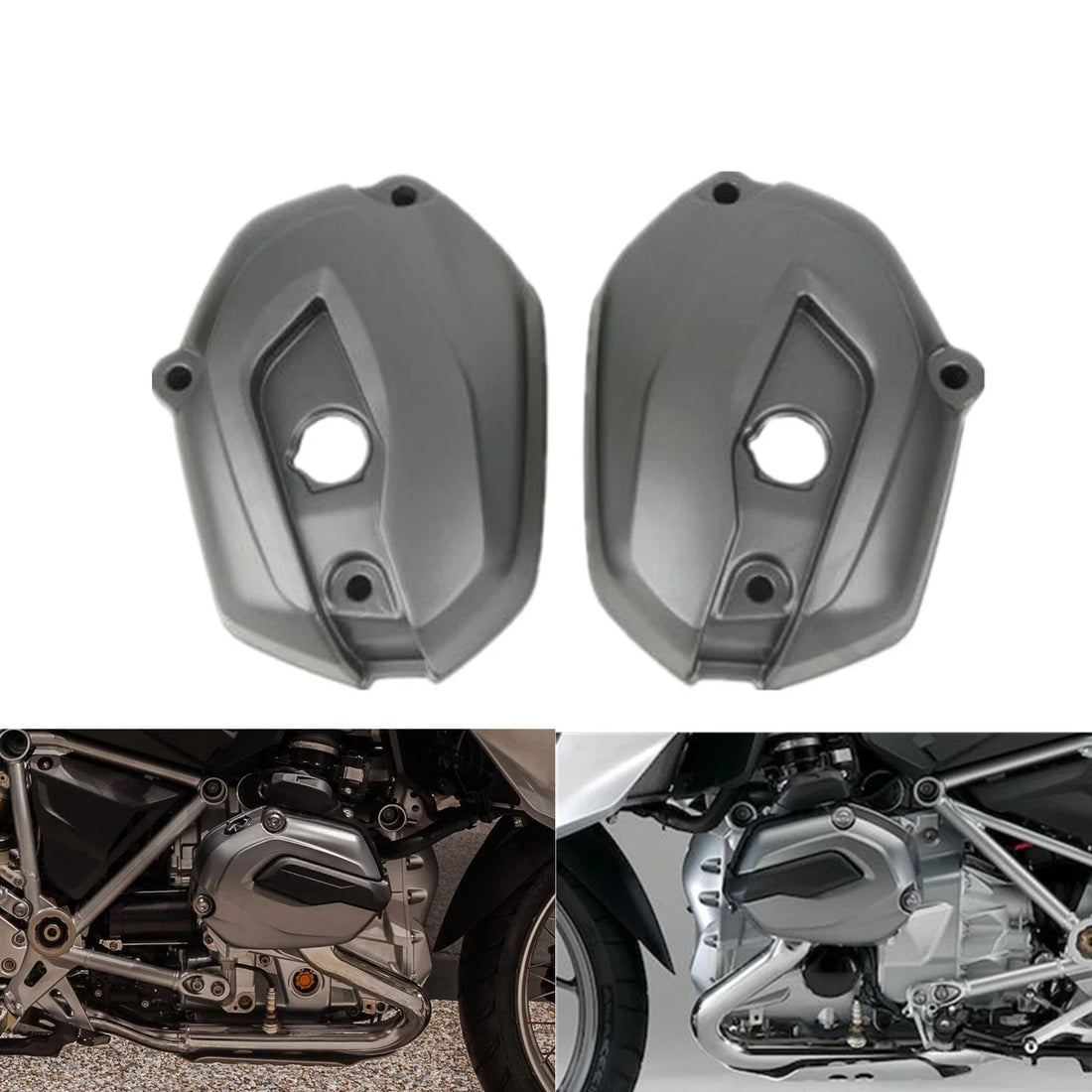 Pair Cylinder Head Valve Cover Case Fit For BMW R1200GS K50 K51 Adv WC 2012-2018