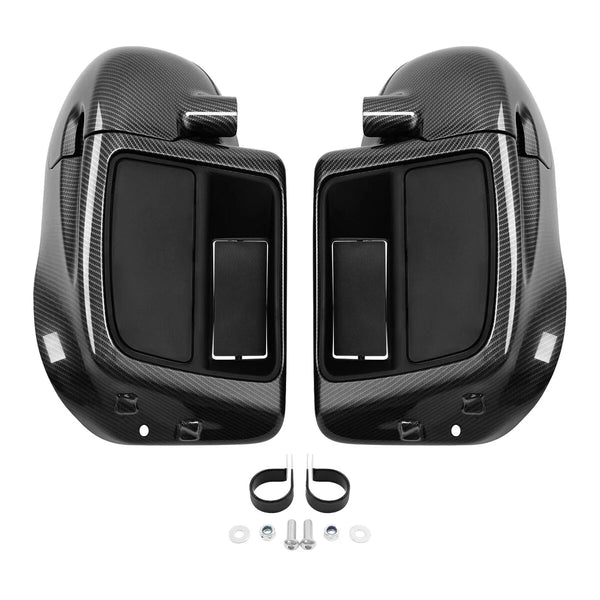 Carbon Fiber Lower Vented Fairing Glove Box Fit For Harley Touring Models 14-24