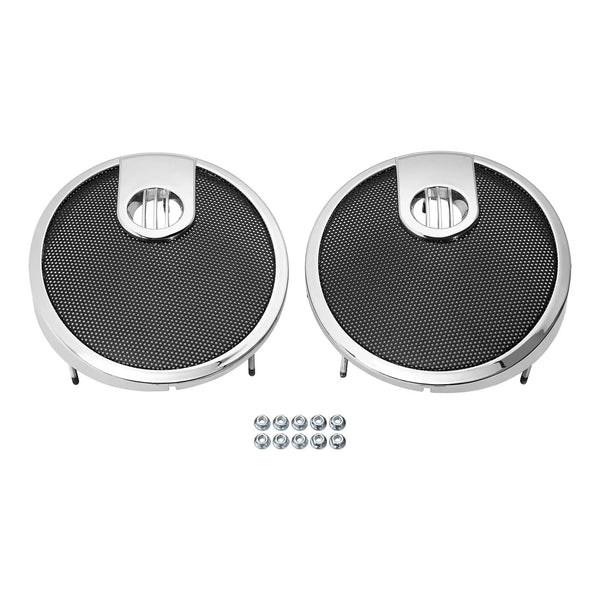 6.5" Saddlebag Speaker Grills Fit For Indian Chieftain 2014-18 Roadmaster 15-24