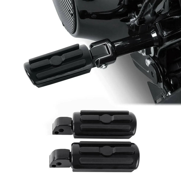 Black Foot Pegs Footrest Fit For Harley Softail Street Fat Bob Low Rider 18-25