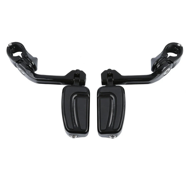 Long Angled Adjustable Highway Peg Mount And Foot Pegs Fit For Harley Touring