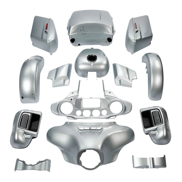 Fairings Bodywork Kit Fit For Harley Ultra Limited 2014-2024 Barracuda Silver