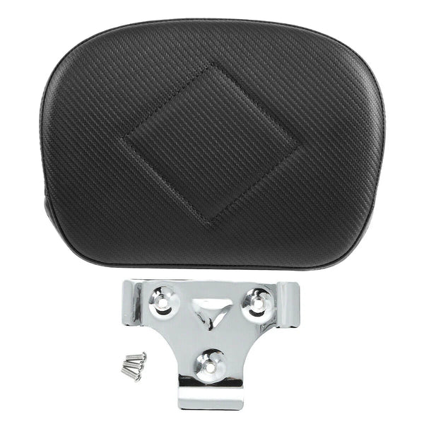 Black Rear Passenger Backrest Pad Fit For Harley Trouing Street Road King Glide