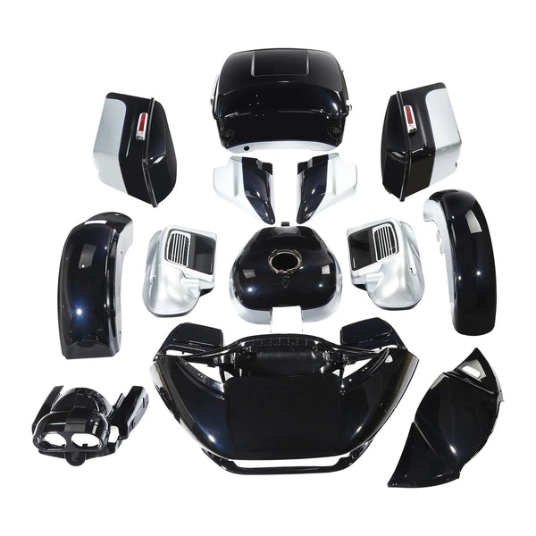 Fairing Body Set Fit For Harley Road Glide 15-Up Midnight Blue/Barracuda Silver