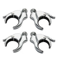 4pcs 49mm Windshield Clamps Fit For Harley Street Bob Low Rider 2018-2025 Chrome