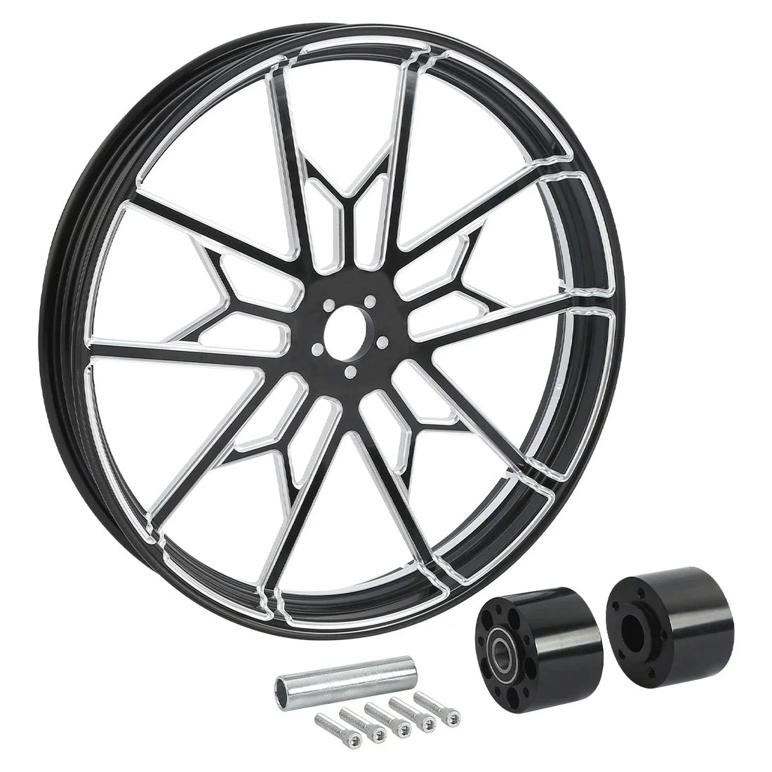 23'' Front Wheel Rim & Dual Disc Hub Fit For Harley Touring Road Glide 1997-21