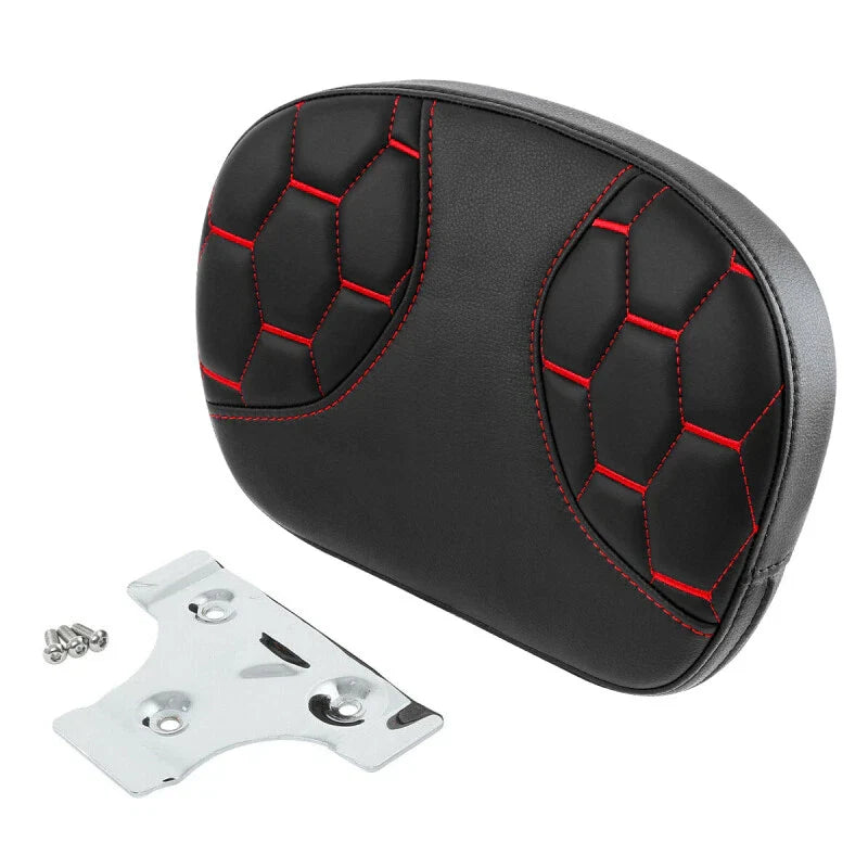 Passenger Sissy Bar Backrest Pad Fit For Harley Touring Street Glide Flhx Flht