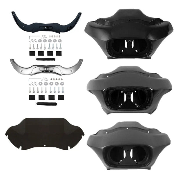 Inner & Outer Fairing/Windshield/Trim Fit For Harley Touring Road Glide 04-13 12