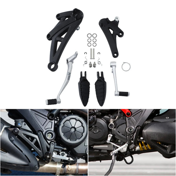 Driver Foot Pegs Bracket Set Fit For Ducati Diavel Carbon 2012-2017 1200 FL 2018
