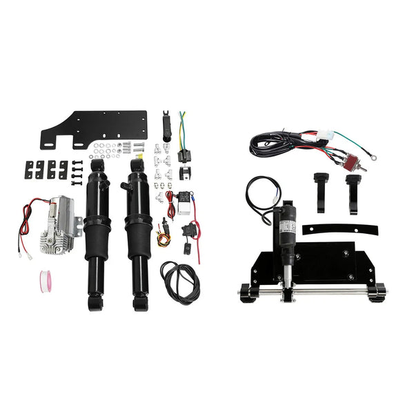 Rear Air Ride Suspension Electric Center Stand Fit For Harley Street Glide 09-16