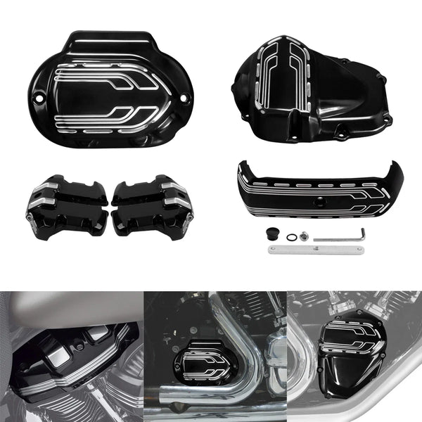 Rocker Box Transmission Side Cam Cleaner Cover Fit For Harley Touring 2017-2020