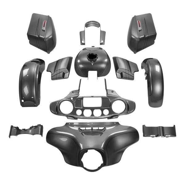 Fairing Body Kit Fit For Harley Street Glide Special 2014-2024 23 Charcoal Pearl