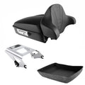 Matte Black Chopped Trunk Backrest Mount Rack Fit For Harley Electra Glide 09-13