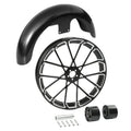 21" Front Wheel Rim Dual Wheel Hub & Fender Fit For Harley Electra Glide 97-13