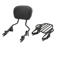 Backrest Sissy Bar Luggage Rack Fit For Harley Touring Road Street Glide 09-25