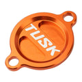 Tusk Aluminum Oil Filter Cover Orange For Husqvarna FE 501 S 2020-2023