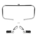 Engine Guard Crash Bar & Footpegs Mount Fit For Harley Road King 97-2008 Chrome