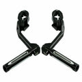 1.25'' Adjustable Highway Footrest Pegs Long Angled Mount Fit For Harley Touring