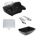 King Trunk Backrest Mount & Plate Fit For Harley Touring Road Street Glide 14-26