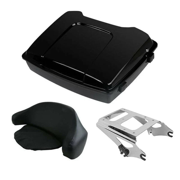 Razor Tour Trunk Backrest Mount Rack Fit For Harley Touring Road King 2009-2013